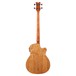 Dean Exotica Quilt Ash Left Handed Bass, Natural