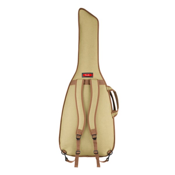 Fender FET-610 Electric Guitar Bag, Tweed - Back View