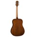 Luna Gypsy Muse Dreadnought Acoustic Guitar + Gig Bag Back View