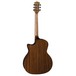 Luna Gypsy Spalt Grand Auditorium Acoustic Guitar Back View