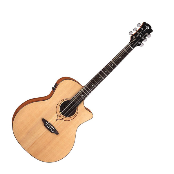 Luna Heartsong Grand Concert Electro Acoustic Guitar with USB