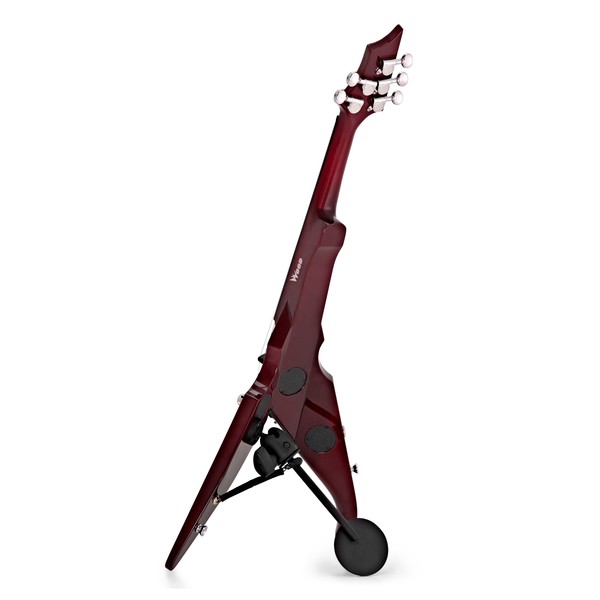 Wood Violins Viper 5 String Electric Violin, Deep Red Quilt back