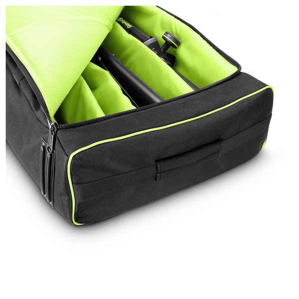 Gravity Stand Set With 2 Speaker and 2 Mic Stands in Transport Bag Corner