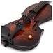 Wood Violins Nashville 4 String Electric Violin, Tobacco Burst Quilt close