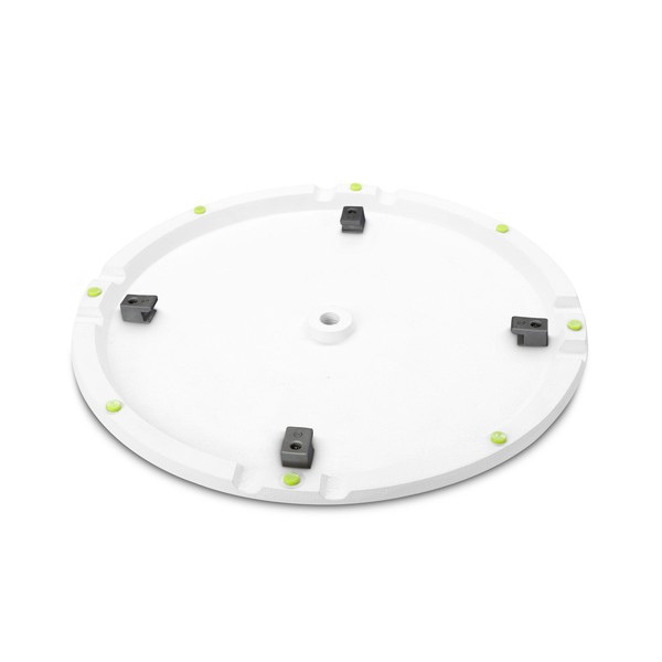 Gravity SSPWBSET1W Speaker Stand with Round Base, White Base Bottom