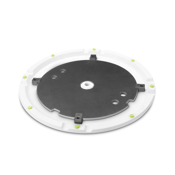 Gravity SSPWBSET1W Speaker Stand with Round Base, White Base With Weight Plate