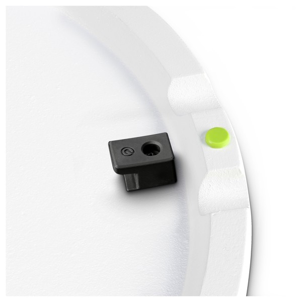 Gravity SSPWBSET1W Speaker Stand with Round Base, White Base Connector
