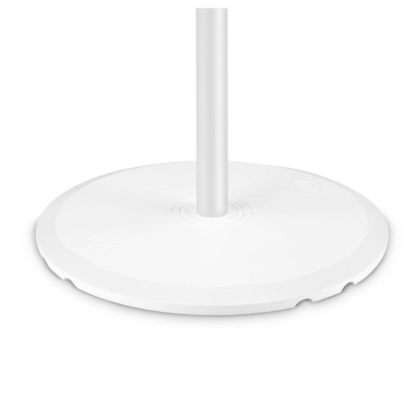 Gravity SSPWBSET1W Speaker Stand with Round Base, White Base With Pole