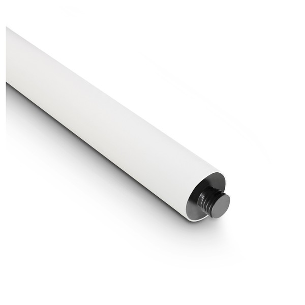 Gravity SSPWBSET1W Speaker Stand with Round Base, White M20 Thread