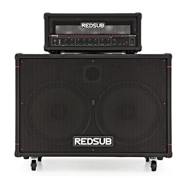 RedSub 100W Bass Amp Head + 2 x 12" Cabinet