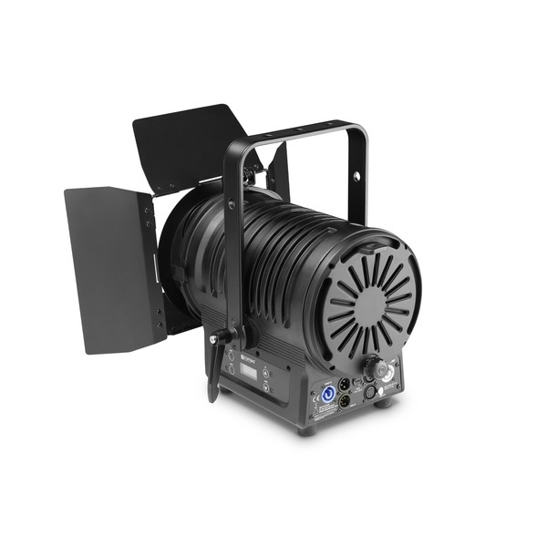 Cameo TS200 180 Watt Warm White Theatre Spotlight, Black Housing Back Angle