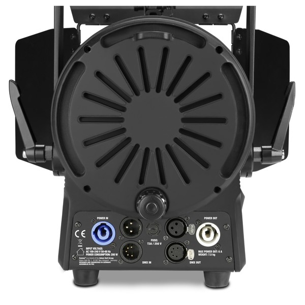 Cameo TS200 180 Watt Warm White Theatre Spotlight, Black Housing Back Panel