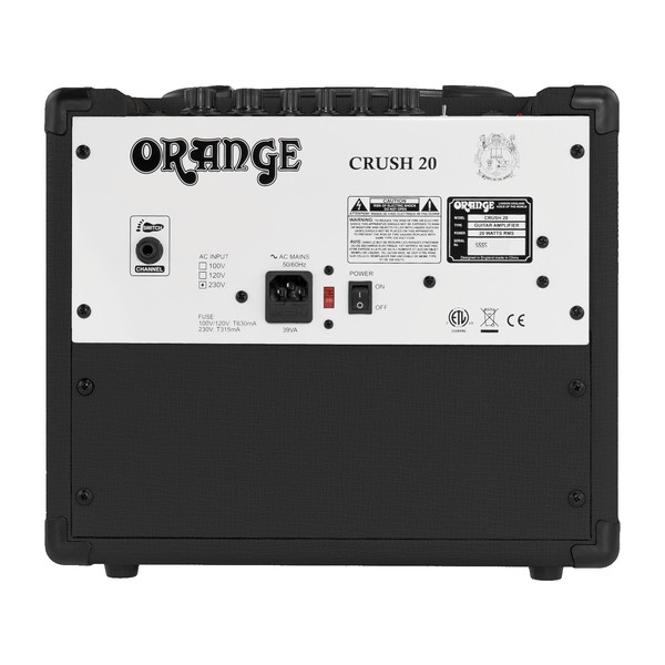 Orange Crush 20 Combo, Black