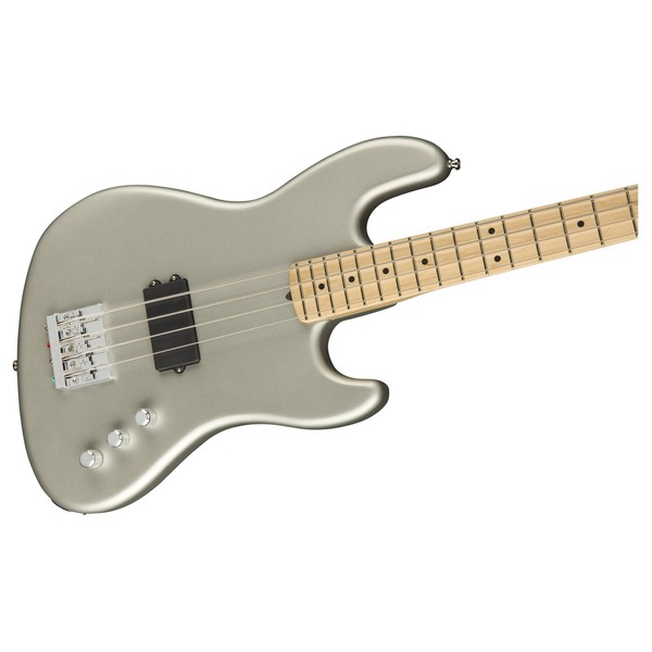 Fender Flea Jazz Bass Active MN, Satin Inca Silver Body View