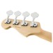 Fender Flea Jazz Bass Active MN, Satin Inca Silver Back of Headstock View