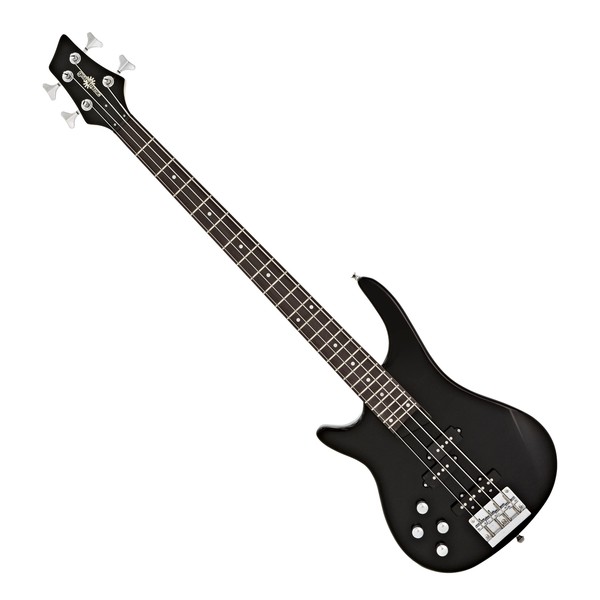 Chicago Left Handed Bass Guitar by Gear4music, Black