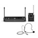 LD Systems 308 BPH Single Headset Mic Wireless System, Black
