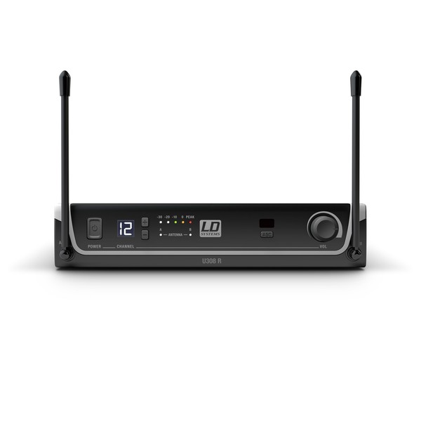 LD Systems U308 HHD Single Handheld Dynamic Mic Wireless System Receiver Front