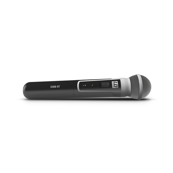 LD Systems U308 HHD Single Handheld Dynamic Mic Wireless System Mic Flat