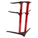 STAY Keyboard Stand PIANO, 2-Tiers, 4 Arms, Red - Back