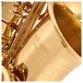 Alto Saxophone by Gear4music, Gold close