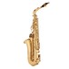 Alto Saxophone by Gear4music, Gold back