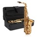 Alto Saxophone by Gear4music, Light Gold main front