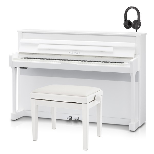 Kawai CS11 Digital Piano Package, Polished White