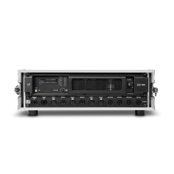 LD Systems DSP44K Dante Power Amp With Patchbay and Case