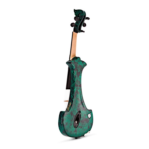 Bridge Lyra Electric Violin, Marble Green back