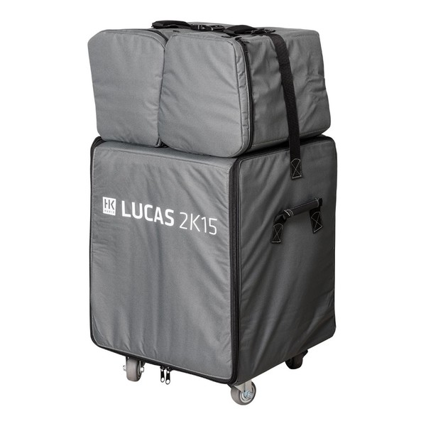 HK Audio Lucas 2K15 Roller Bag Set, Front Angled