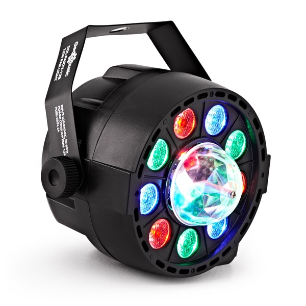 12W RGB Party Mini Par Light With Crystal Ball by Gear4music