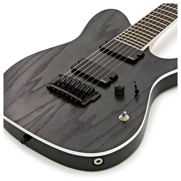 Ibanez FRIX7FEAH Iron Label 7-String, Charcoal Stained Flat at