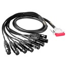 Mogami 2932 Multicore Cable with DB25 and 8 Neutrik Female XLR, 3m