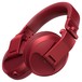 HDJ-X5BT Bluetooth DJ Headphones, Red - Angled 2