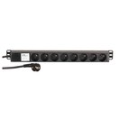 Adam Hall 19'' French Power Strip, 8 Sockets