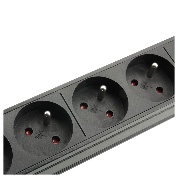 Adam Hall 19'' French Power Strip, 8 Sockets Connector