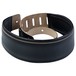 Levys DM1 Padded Leather Strap, Black Wrapped