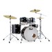 Pearl Export EXX 20'' Fusion Drum Kit, Satin Shadow Black - Main Image