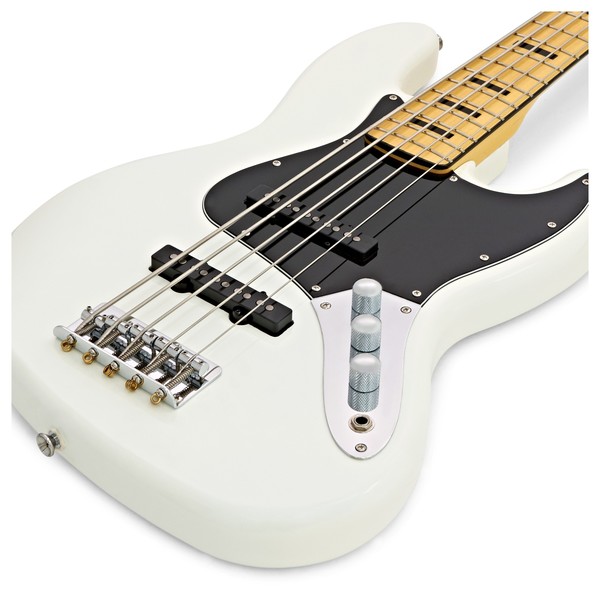 DISC Squier Vintage Modified Jazz Bass V 5-String, Olympic White