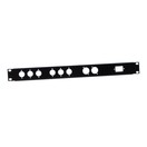Adam Hall 19'' U Shaped Rack Panel With Universal Holes, 1U