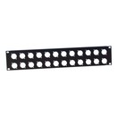 Adam Hall 19'' U Shaped Rack Panel With 24 D Type XLR Holes, 2U