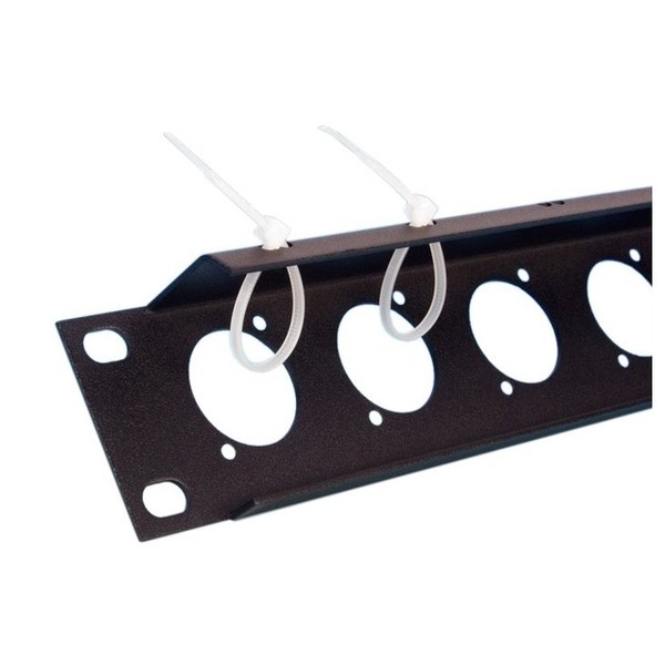 Adam Hall 19'' Rack Panel With 12 D Type XLR Holes And Tie Bar Tie Bar