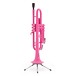 Tromba Plastic Trumpet, Pink on stand