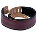 Levys DM1 Padded Leather Strap, Burgundy Rolled