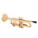 Tromba Plastic Trumpet, Metallic Gold back