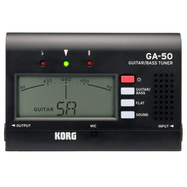 Korg GA-50 Guitar Tuner Front View