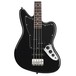 Squier Vintage Modified Jaguar Bass Special, Black front view close up