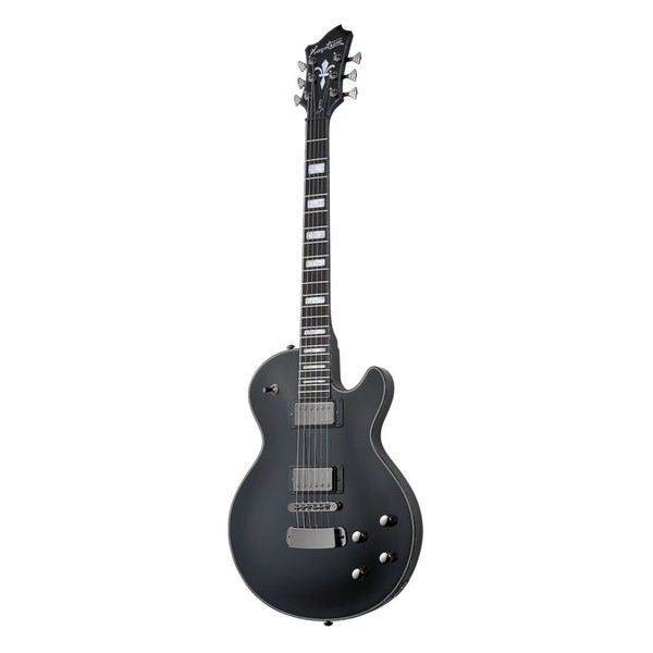 Hagstrom Swede Dark King Ltd, Black - Front Vertical