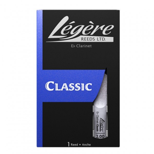 Legere Eb Clarinet Classic Cut Synthetic Reed, 2